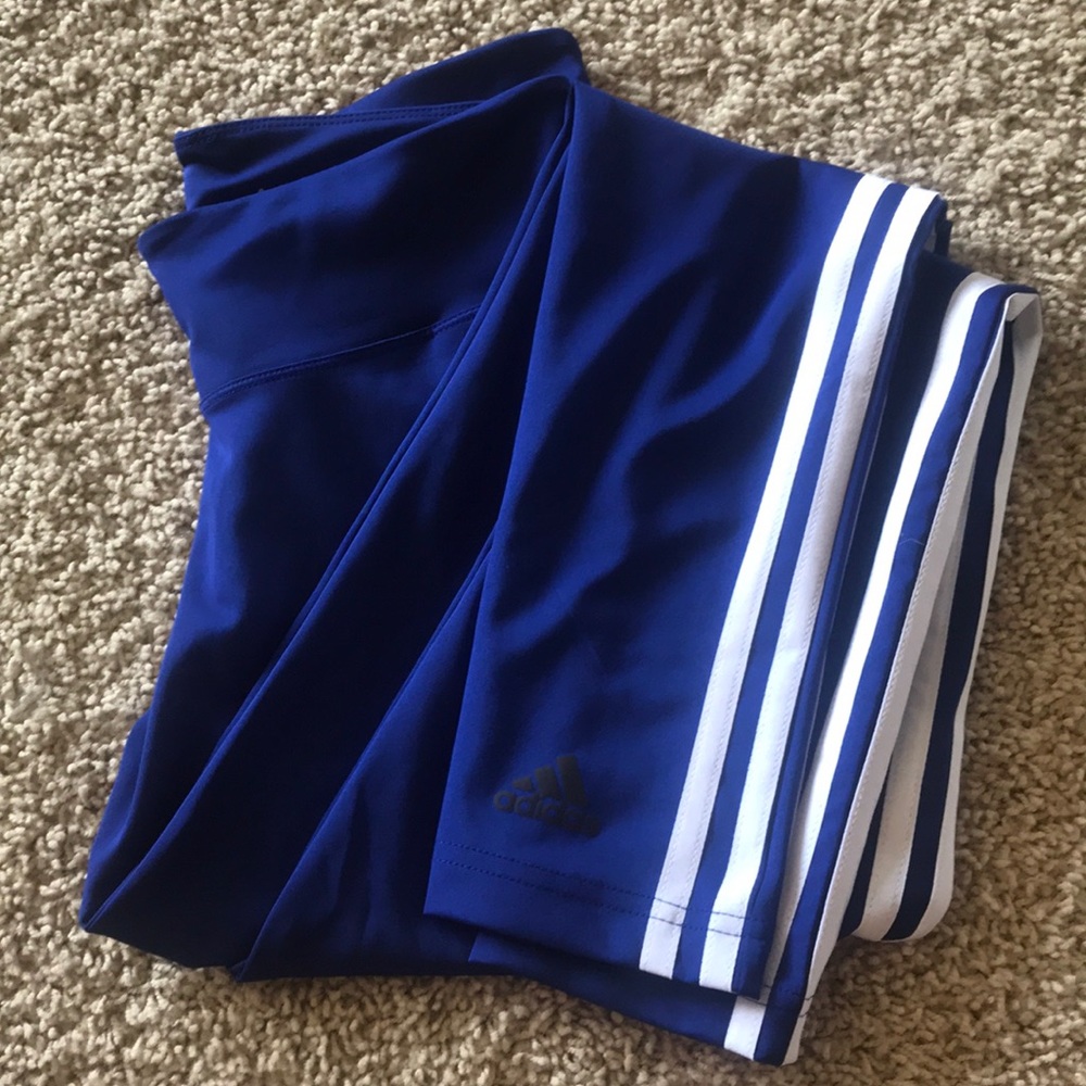 ADIDAS blue climalite leggings